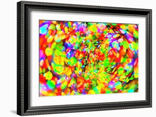 Abstract Bright Bokeh Background-Dink101-Framed Art Print