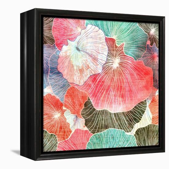 Abstract Bright Colorful Background-Tanor-Framed Stretched Canvas