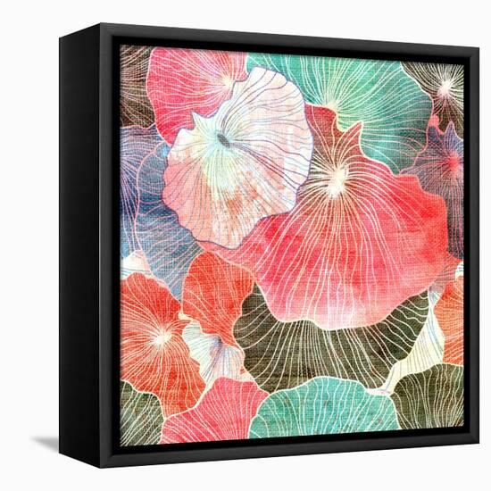 Abstract Bright Colorful Background-Tanor-Framed Stretched Canvas