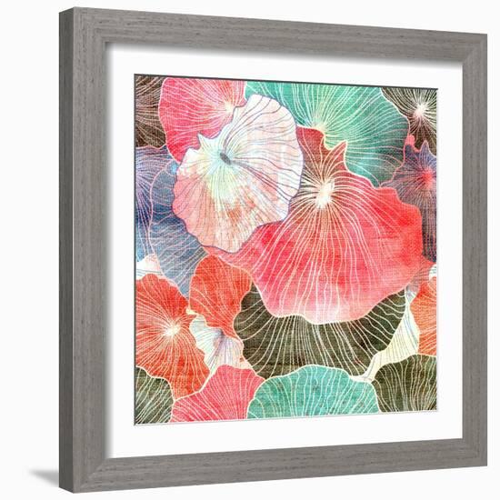 Abstract Bright Colorful Background-Tanor-Framed Art Print