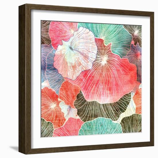 Abstract Bright Colorful Background-Tanor-Framed Art Print