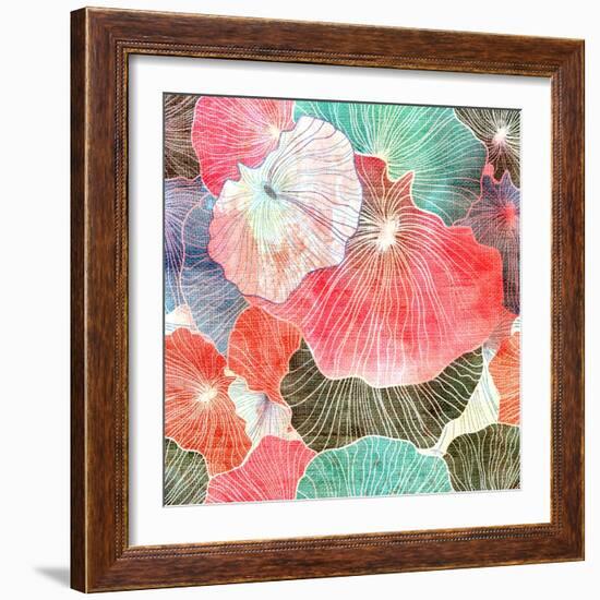 Abstract Bright Colorful Background-Tanor-Framed Art Print