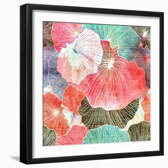 Abstract Bright Colorful Background-Tanor-Framed Art Print