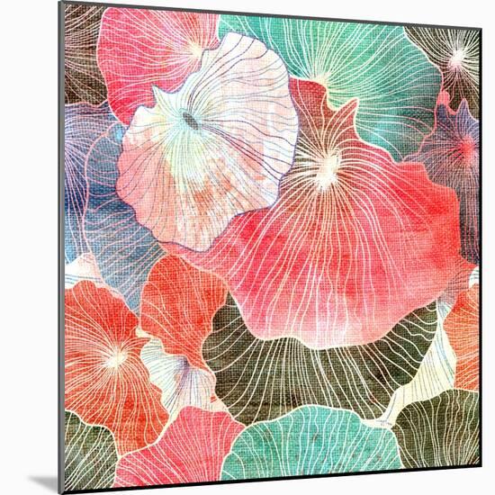 Abstract Bright Colorful Background-Tanor-Mounted Art Print