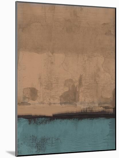 Abstract Brown and Blue-Alma Levine-Mounted Art Print