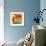 Abstract Buddhist Collage-null-Framed Art Print displayed on a wall