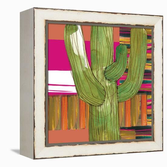 Abstract Cactus-Robbin Rawlings-Framed Stretched Canvas