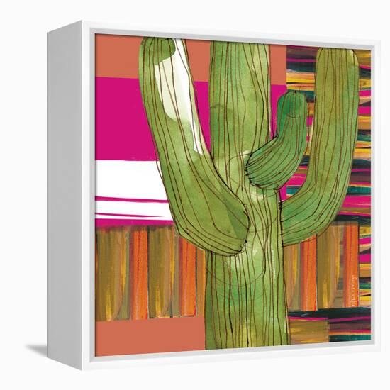 Abstract Cactus-Robbin Rawlings-Framed Stretched Canvas