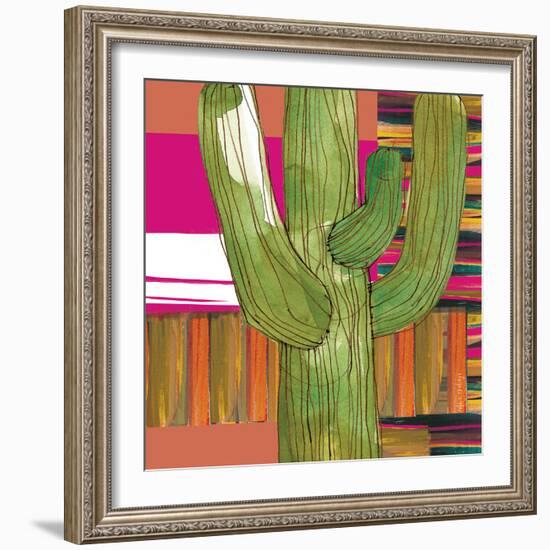 Abstract Cactus-Robbin Rawlings-Framed Art Print