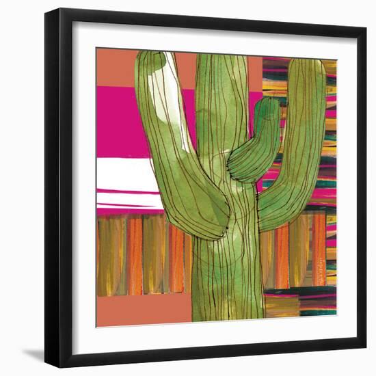 Abstract Cactus-Robbin Rawlings-Framed Art Print