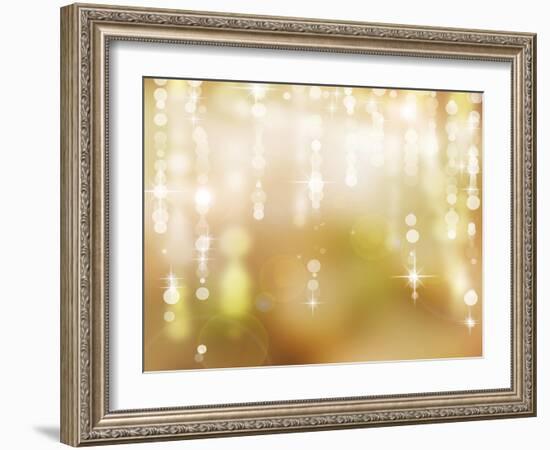 Abstract Christmas Background, Holiday Abstract Background-Subbotina Anna-Framed Art Print