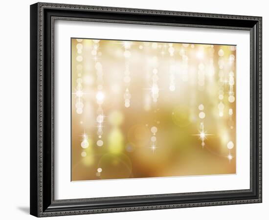 Abstract Christmas Background, Holiday Abstract Background-Subbotina Anna-Framed Art Print