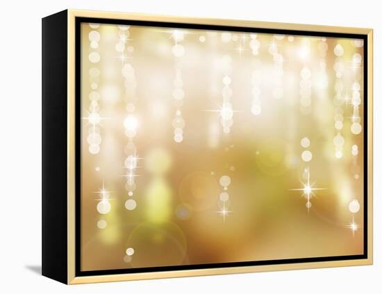 Abstract Christmas Background, Holiday Abstract Background-Subbotina Anna-Framed Stretched Canvas