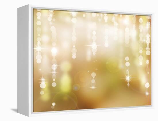 Abstract Christmas Background, Holiday Abstract Background-Subbotina Anna-Framed Stretched Canvas