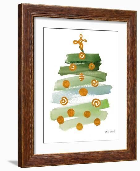 Abstract Christmas Tree I-Lanie Loreth-Framed Art Print