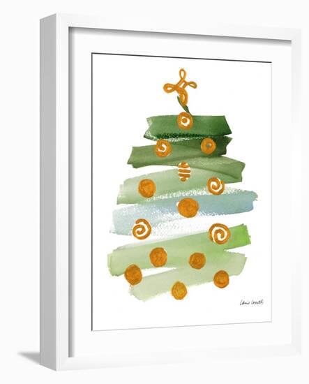 Abstract Christmas Tree I-Lanie Loreth-Framed Art Print