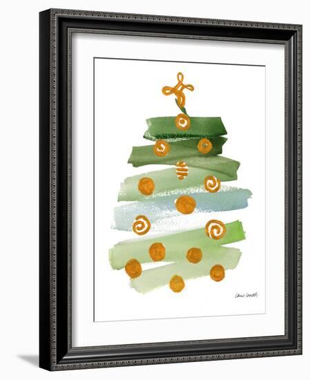 Abstract Christmas Tree I-Lanie Loreth-Framed Art Print