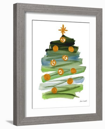 Abstract Christmas Tree II-Lanie Loreth-Framed Art Print