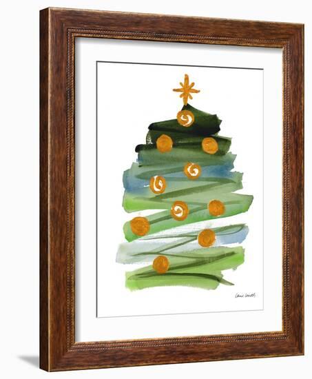 Abstract Christmas Tree II-Lanie Loreth-Framed Art Print