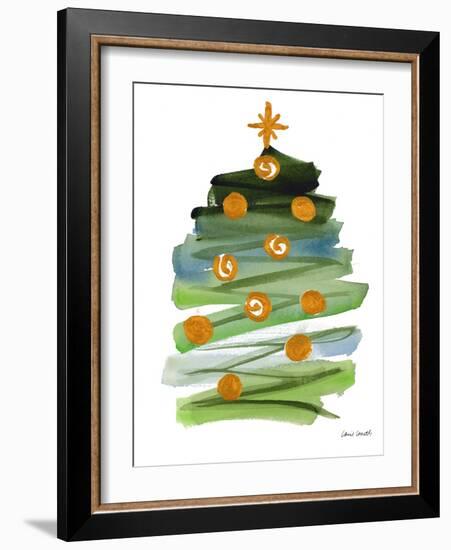 Abstract Christmas Tree II-Lanie Loreth-Framed Art Print