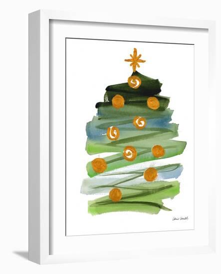 Abstract Christmas Tree II-Lanie Loreth-Framed Art Print