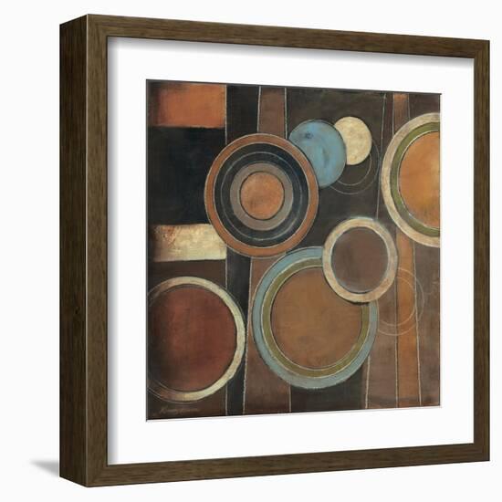 Abstract Circles I-Kimberly Poloson-Framed Art Print