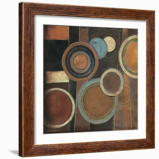 Abstract Circles I-Kimberly Poloson-Framed Art Print