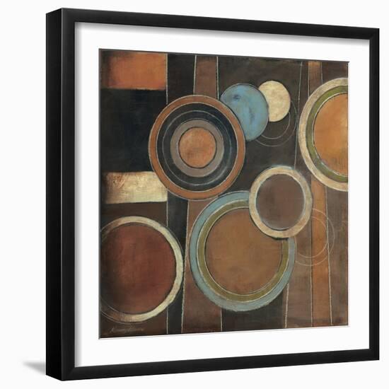 Abstract Circles I-Kimberly Poloson-Framed Art Print