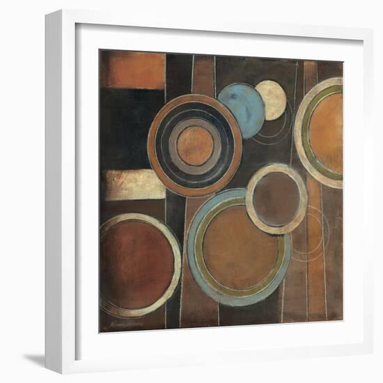 Abstract Circles I-Kimberly Poloson-Framed Art Print