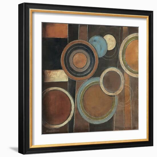 Abstract Circles I-Kimberly Poloson-Framed Art Print