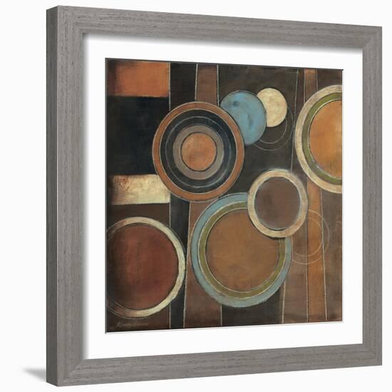 Abstract Circles I-Kimberly Poloson-Framed Art Print