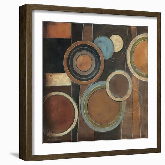 Abstract Circles I-Kimberly Poloson-Framed Art Print