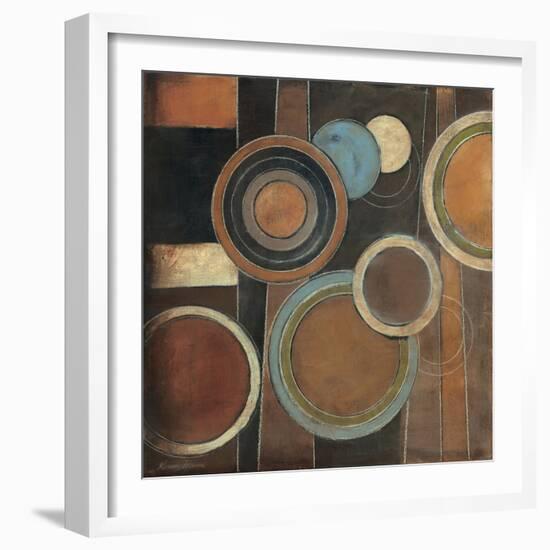 Abstract Circles I-Kimberly Poloson-Framed Art Print