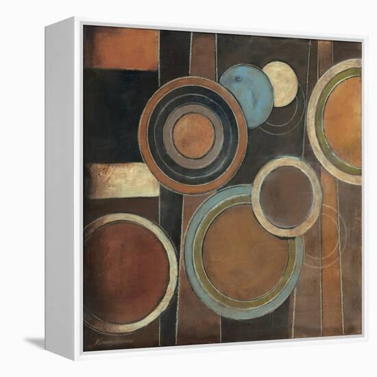 Abstract Circles I-Kimberly Poloson-Framed Stretched Canvas