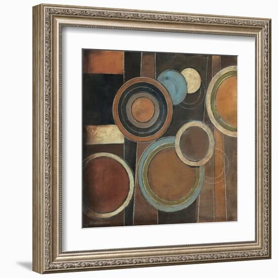 Abstract Circles I-Kimberly Poloson-Framed Art Print