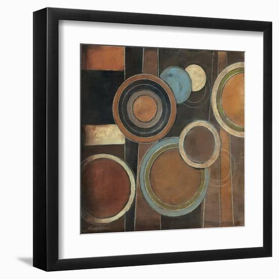 Abstract Circles I-Kimberly Poloson-Framed Art Print