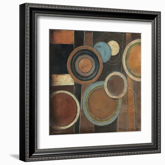 Abstract Circles I-Kimberly Poloson-Framed Art Print