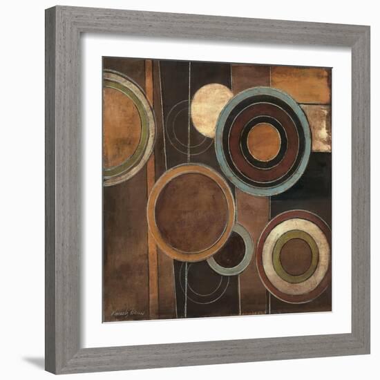 Abstract Circles II-Kimberly Poloson-Framed Premium Giclee Print