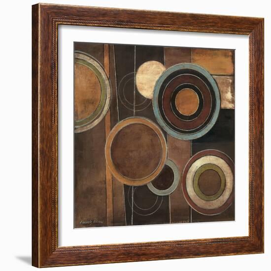 Abstract Circles II-Kimberly Poloson-Framed Art Print