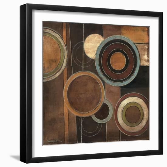 Abstract Circles II-Kimberly Poloson-Framed Art Print