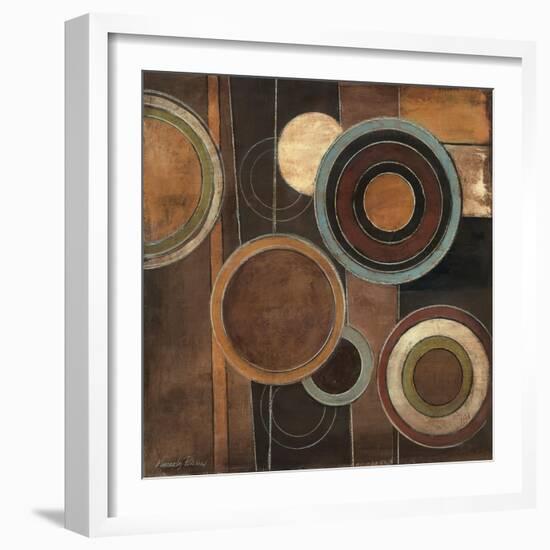 Abstract Circles II-Kimberly Poloson-Framed Art Print