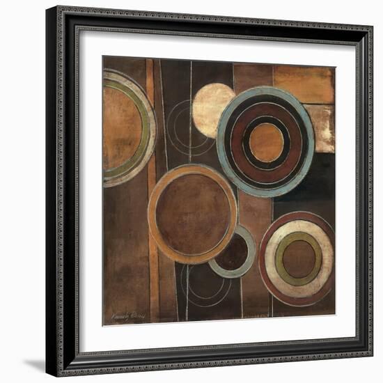 Abstract Circles II-Kimberly Poloson-Framed Art Print