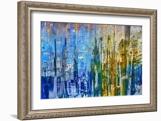 Abstract City Perspective I-Jean-François Dupuis-Framed Art Print