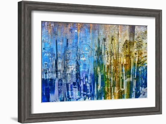 Abstract City Perspective I-Jean-François Dupuis-Framed Art Print