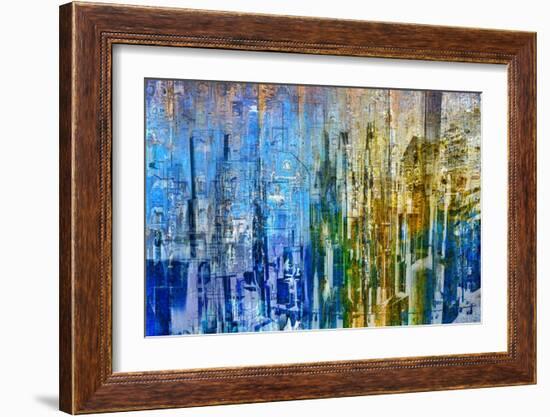 Abstract City Perspective I-Jean-François Dupuis-Framed Art Print