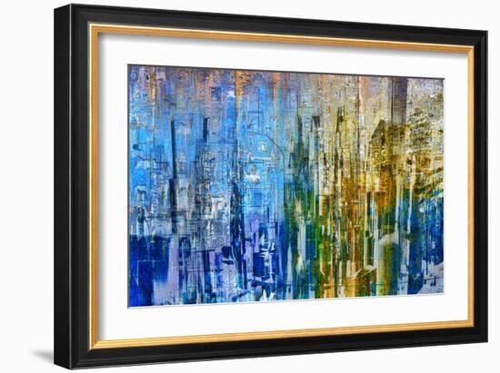 Abstract City Perspective I-Jean-François Dupuis-Framed Art Print