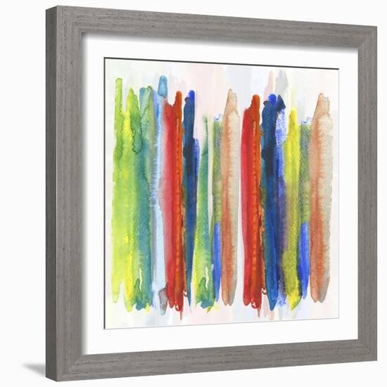 Abstract City Primary-Susan Jill-Framed Art Print