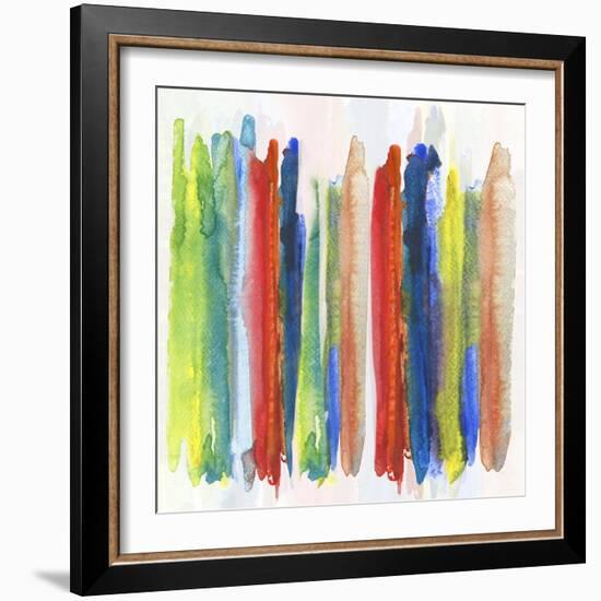 Abstract City Primary-Susan Jill-Framed Art Print