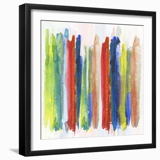 Abstract City Primary-Susan Jill-Framed Art Print