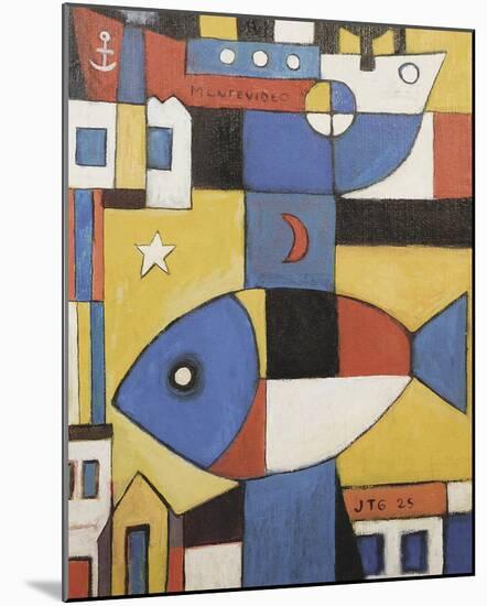 Abstract City-Joaquin Torres-Garcia-Mounted Giclee Print